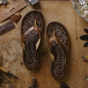 OluKai Paniolo Women's Premium Leather Sandals Sizes 5-11